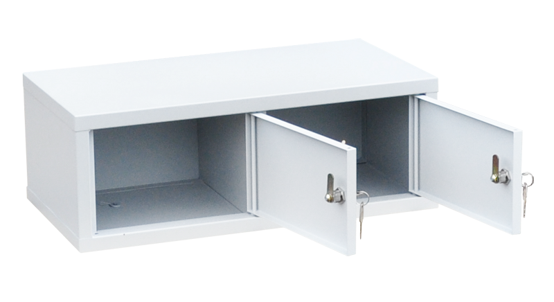 Индивидуальный шкаф кассира на 2 отделения горизонтальный (навесной) (ИШК-2г) - Фото 2