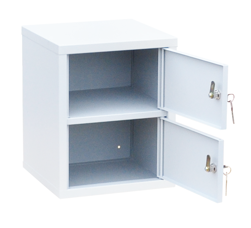 Индивидуальный шкаф кассира на 2 отделения вертикальный (навесной) (ИШК-2в) - Фото 2